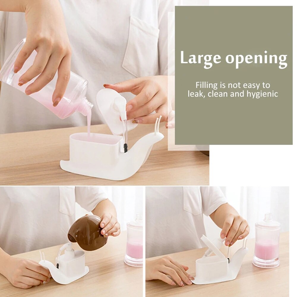 Cute Snail Soap Dispenser