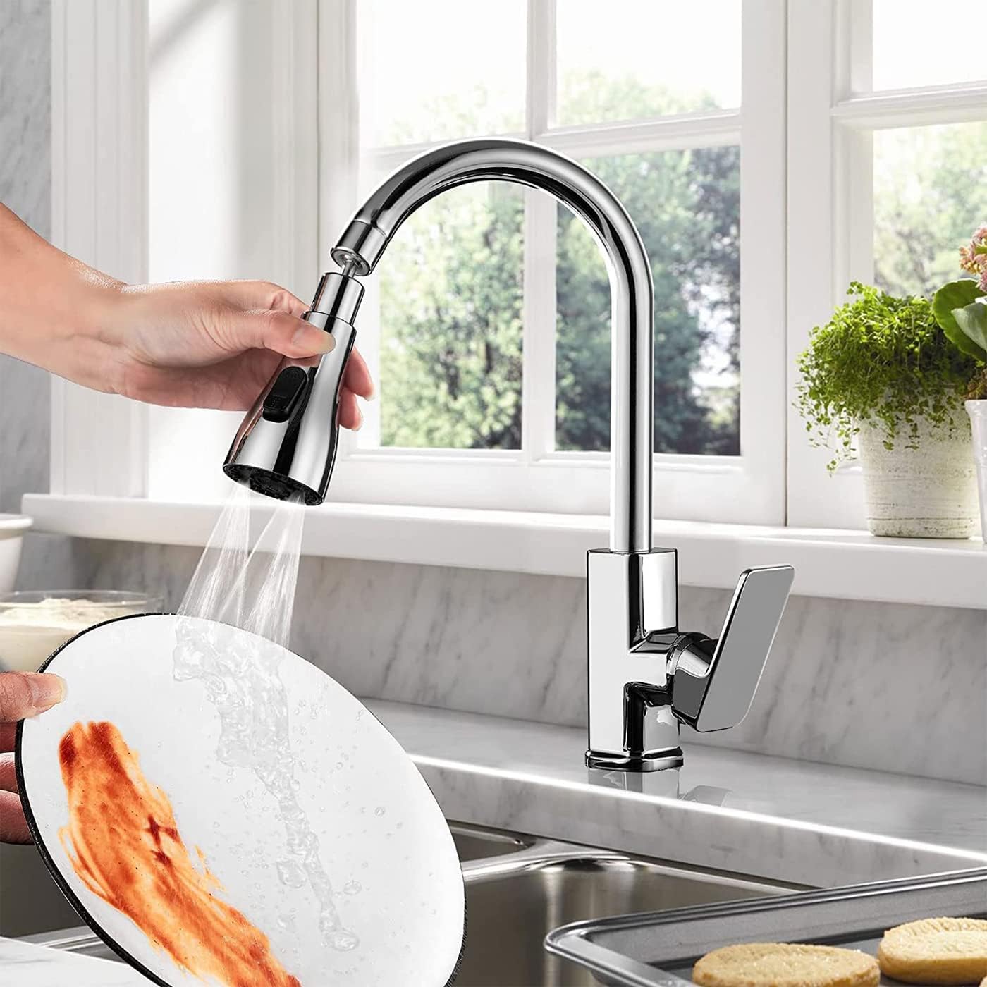 360 Degree Rotation | Kitchen Faucet Sprayer